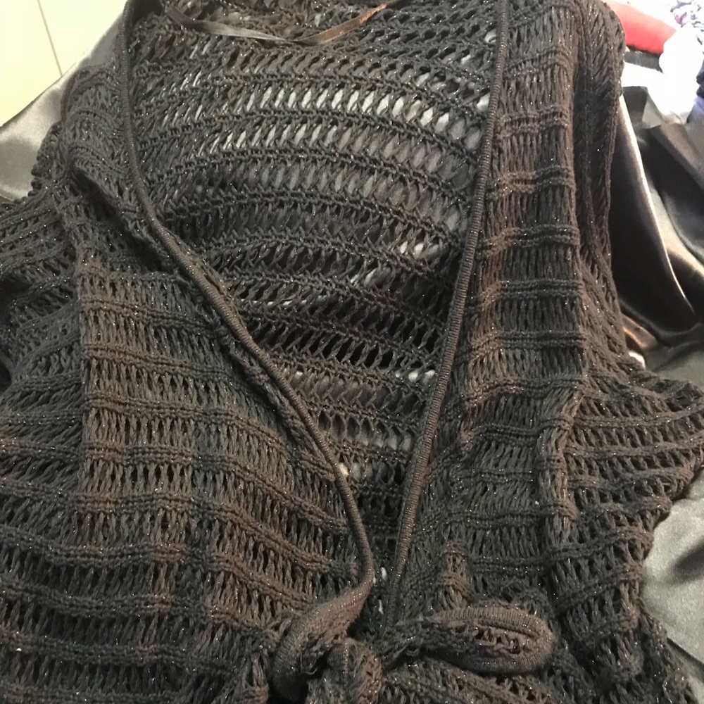 Shrugs black knit